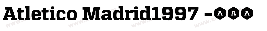 Atletico Madrid1997 字体转换